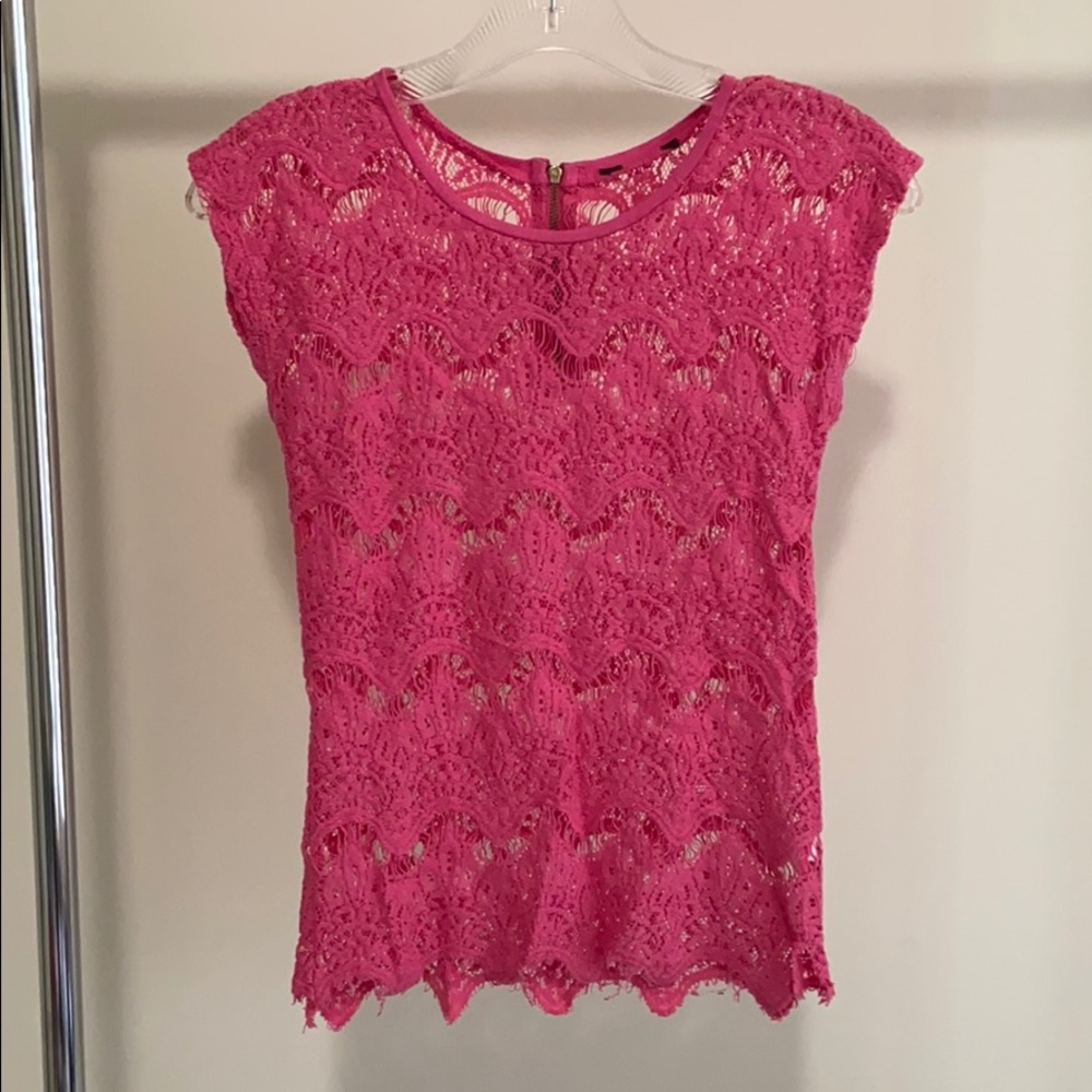 Pink short sleeve shirt